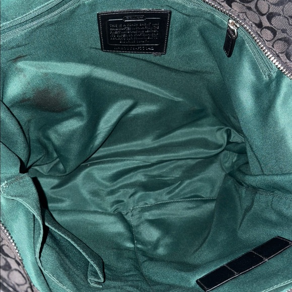 Gently Loved Coach Black Canvas and Leather Tote Bag - Picture 16 of 16